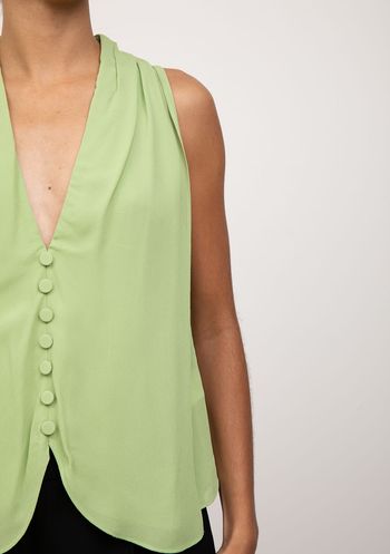 Regata Iódice Solta Decote V Padrão Verde P / verde