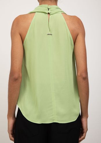 Regata Iódice Solta Decote V Padrão Verde P / verde