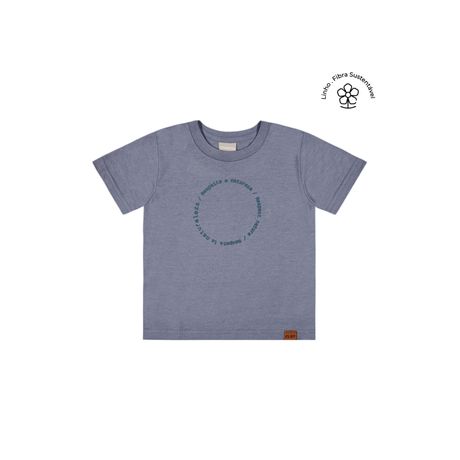 Camiseta Infantil Menino Nature Puff Colorittá Azul