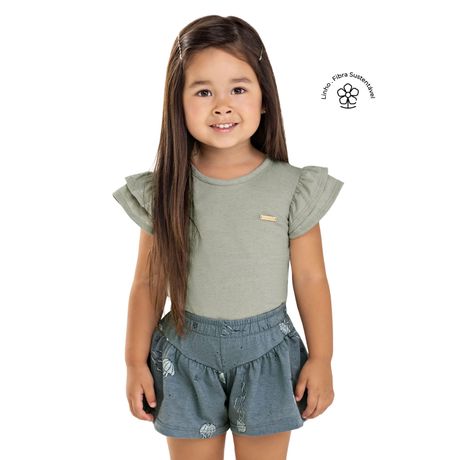 Conjunto Infantil Menina Jellyfish Colorittá Verde
