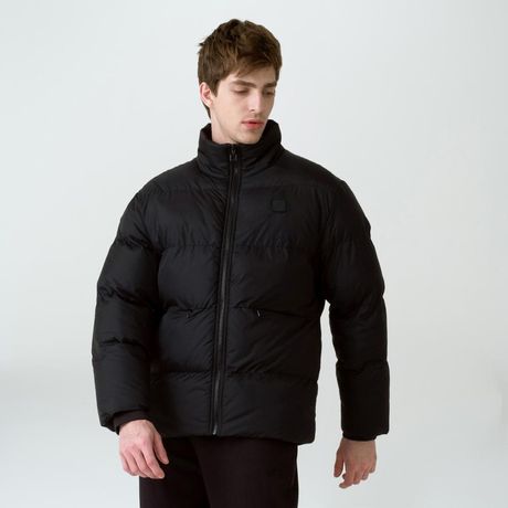 Jaqueta Fila Round Masculina Matelassê Puffer Manga Longa Preto