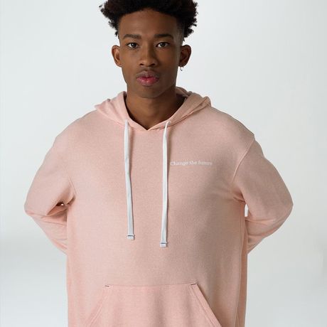 Casaco Com Capuz Fila Change The Future Unisex Oversized Moletom Sem Felpa Manga Longa Lilás