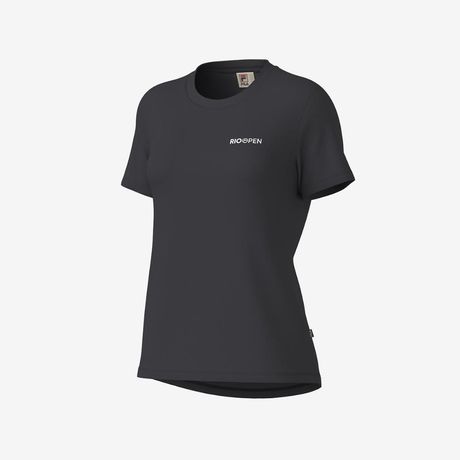 Camisa Fila Corcovado Regular Rio Open 25 Manga Curta Chumbo Feminina