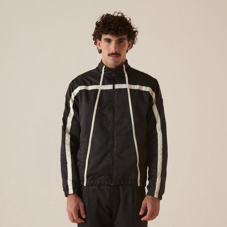 Jaqueta Fila Regular Motor Sport Masculina Manga Longa Chumbo