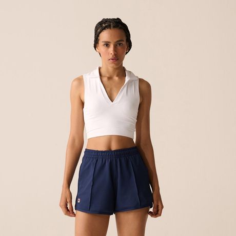 Top Fila Tennis Basic Feminino Sem Manga Branco