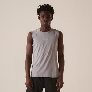 Regata FILA Performa Eco Masculina Ajustada Sem Manga Cinza Claro