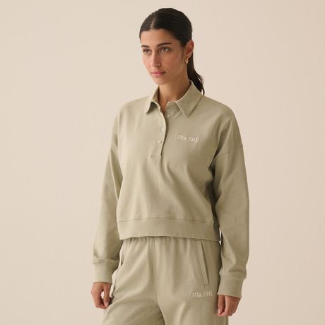 Blusão Fila Comfort 1911 Manga Longa Bege Claro