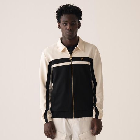 Jaqueta Fila Bill Masculina Manga Longa Bege Claro