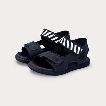 Sandália Infantil Bibi Baby Soft II Azul de Tartaruga 20