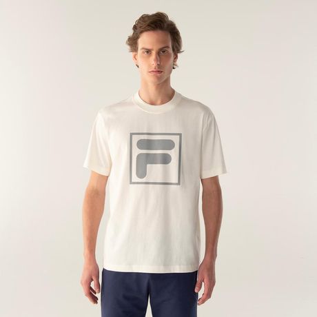 Camiseta FILA Comfort F-Box Union Classics Manga Curta Branco
