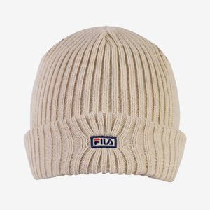 Gorro Fila Sport Style Unissex Tricô Canelado Bege