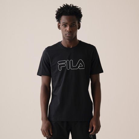 Camiseta Fila Regular Letter Outline Masculina