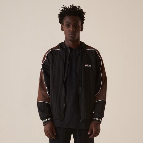 Jaqueta FILA UC Basketball Poliamida Manga Longa Preto E Marrom
