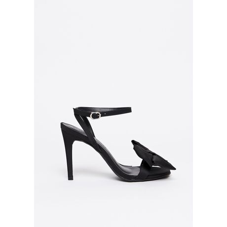 Sandália Salto Fino Laço Preta My Favorite Things