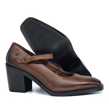 Sapato Karen Couro Mogno Ferrugem - KSS001 34