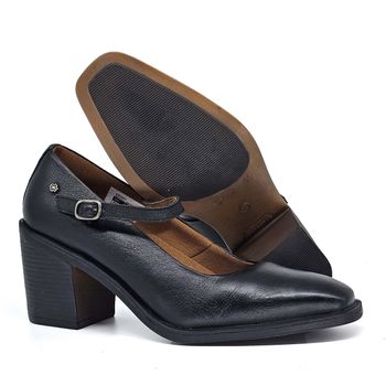 Sapato Karen Couro Preto Lustro - KSS001 34