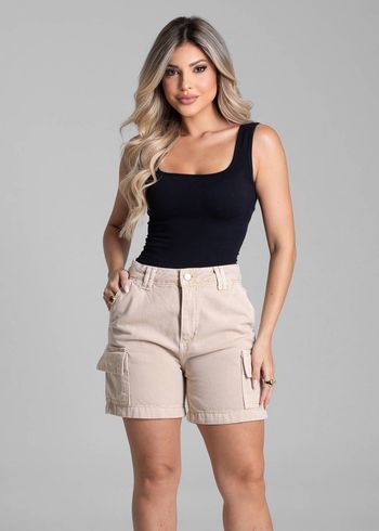 Shorts Sarja Sawary - 282576 36 / Bege
