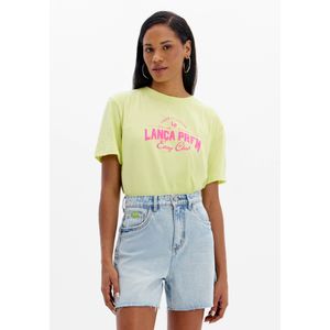 Blusa T-shirt Estampa Frontal Gola Redonda