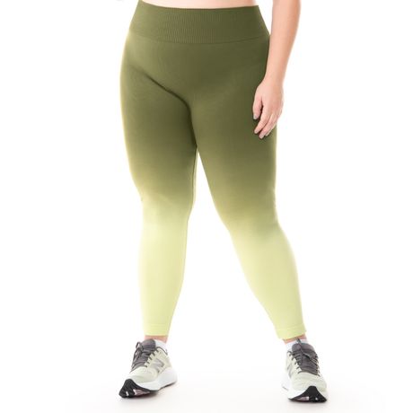 Calça Legging Plus Degradê Fitness Jacquard Cactus Zee Rucci