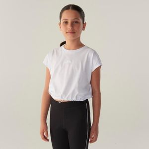 Blusa Fila Basic Juvenil Meia Malha Manga Longa Azul Marinho