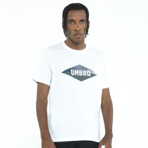 Camiseta Masculina Umbro College D Split Malha Manga Curta Branco