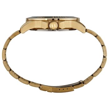 Relógio Masculino Dourado Aço Com Calendário e Visor Verde