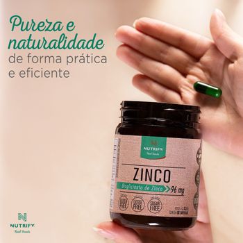 Vitamina de Zinco Nutrify 60 cápsulas