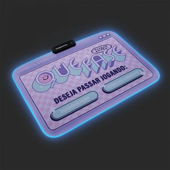 Mousepad com Led Que Fase