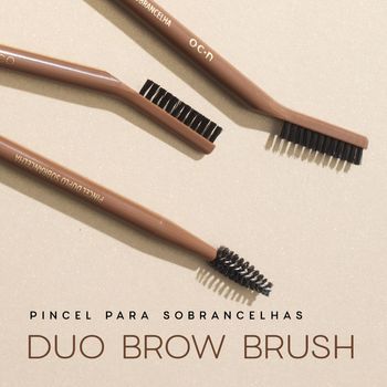 Kit Gel de Sobrancelha + Pincel Duo Brow Brush Nádia Tambasco By Océane (2 Produtos) Não