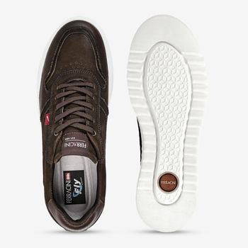 Sneaker Masculino Couro Lancy Ferracini 7958-683B 39 / MARROM | BROWN
