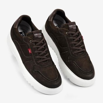 Sneaker Masculino Couro Lancy Ferracini 7958-683B 39 / MARROM | BROWN