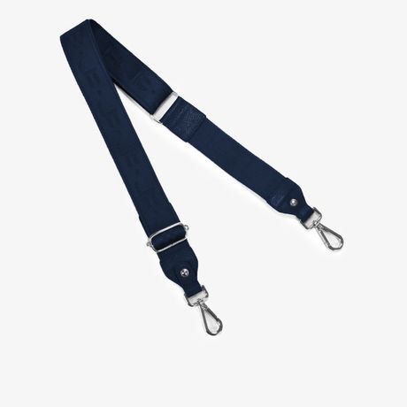 Alça Tiracolo Em Couro Lunar Azul Marinho Jorge Bischoff