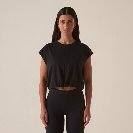 Blusa Fila Basic Core Feminina Meia Malha Manga Morcego Chumbo