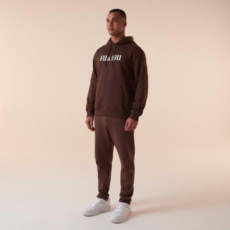 Calça FILA Classic Winter B Masculina Reta Moletom Bronze