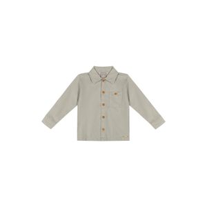 Camisa Infantil Menino Veludo Cotelê Manga Longa Verde Claro Colorittá