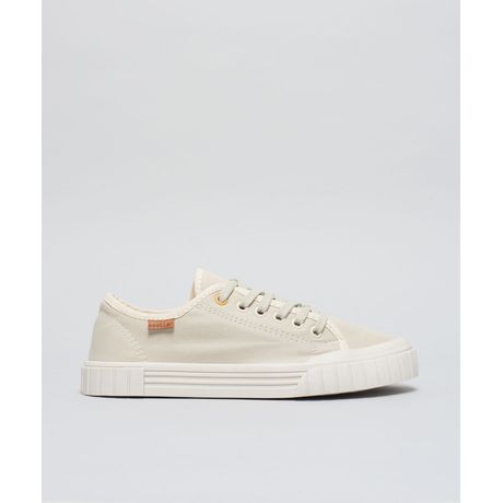 Tênis Casual Betina Lona Off White Soulier
