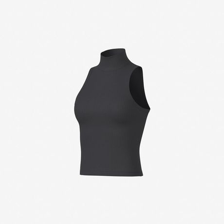 Regata Fila Slim Fit Malha Canelada Sem Manga Chumbo