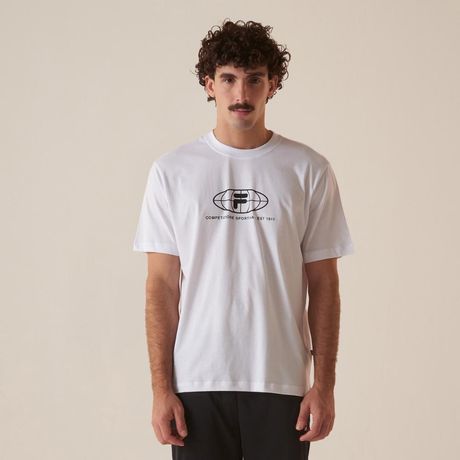 Camiseta Masculina FILA Comfort Sportiva Manga Curta Branco