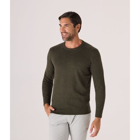 Tricot Makenji Gola Careca Manga Longa Verde Militar