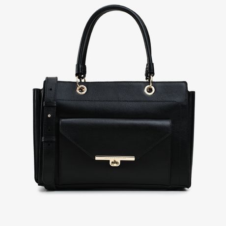 Bolsa Tote Preto Couro