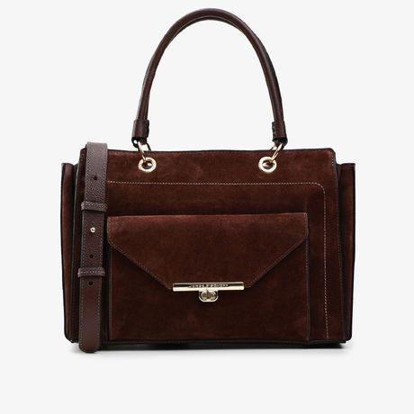 Bolsa Tote Marrom Café Camurça