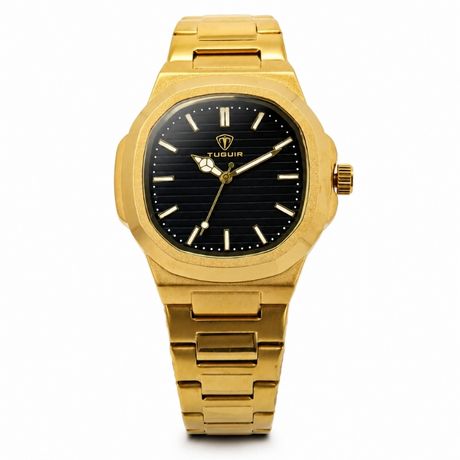 Relógio Masculino Tuguir Analógico 9218 Dourado e Preto (DCRE: 2024/34302-8)