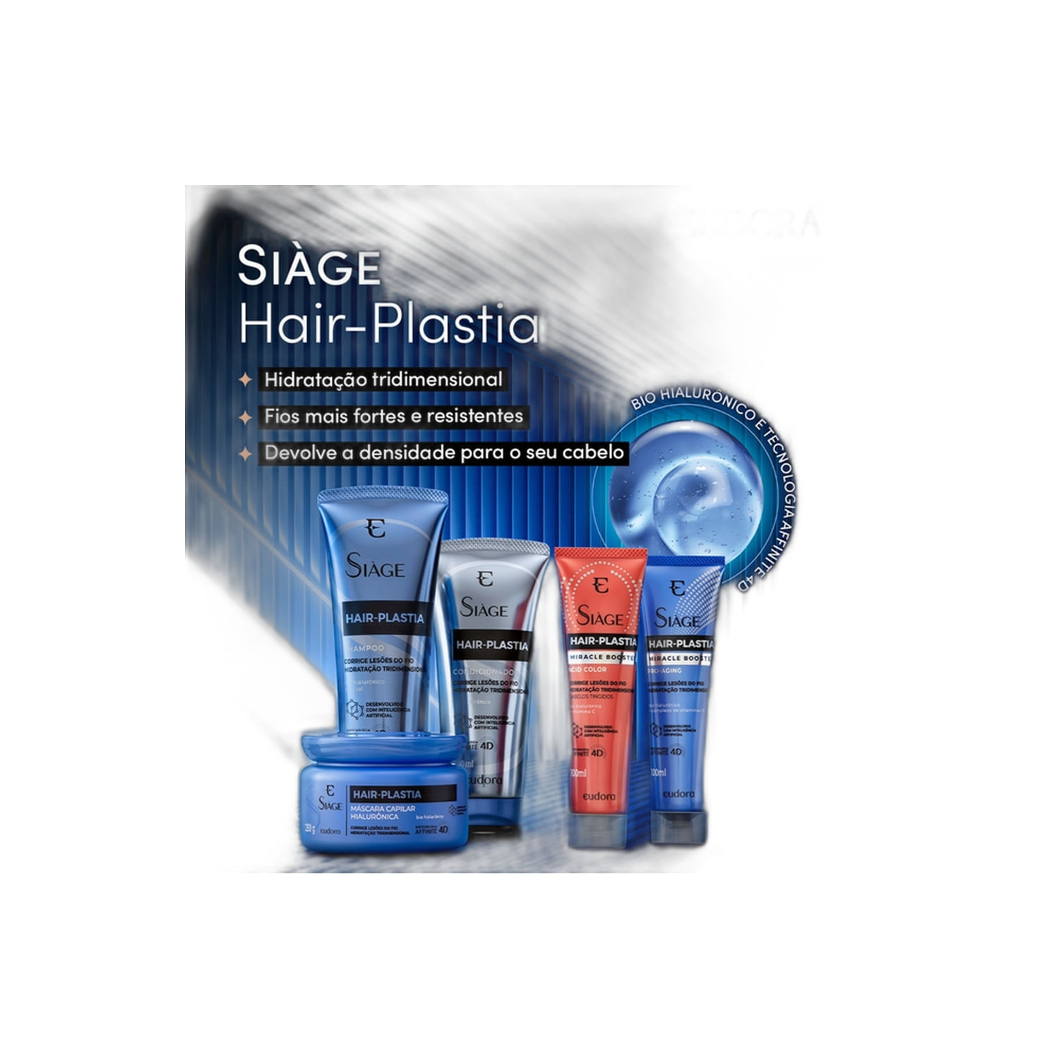 Eudora Kit Máscara Capilar Siáge HairPlastia 250g (2 itens) Privalia