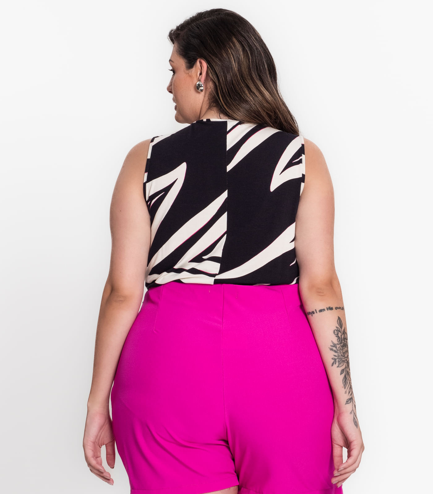 Regata Feminina Plus Size Linhas Secret Glam Preto Privalia