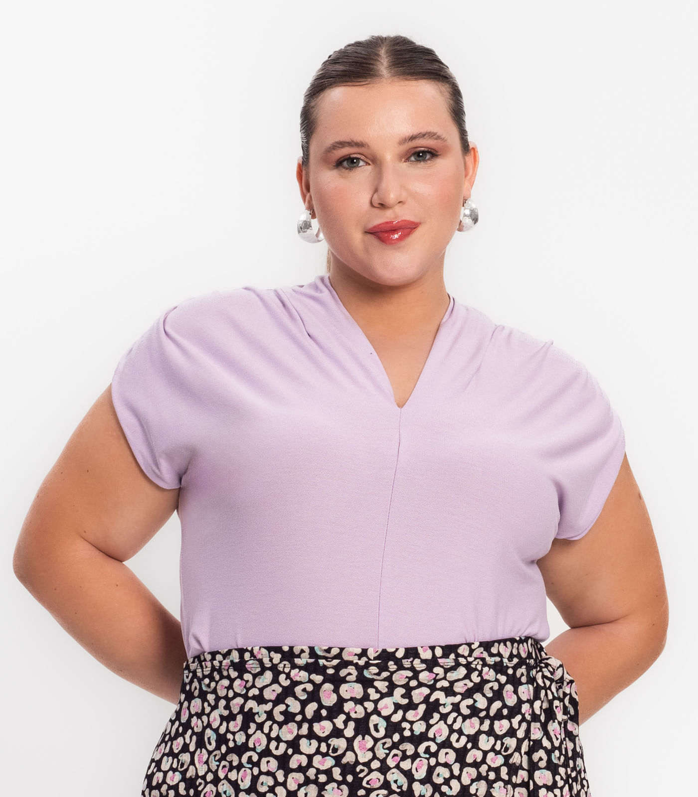 Regata Feminina Plus Size Secret Glam Roxo Privalia