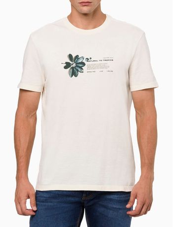 Camiseta Masculina Manga Curta Calvin Klein Jeans - Off White PP