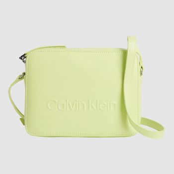 Bolsa Pequena Transversal Logo Relevo Calvin Klein - Menta Claro U