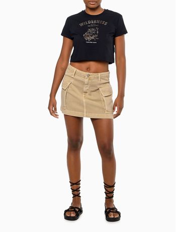 Camiseta Feminina Wildern Caviar Calvin Klein Jeans - Preto M