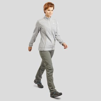 Blusa Fleece Feminina com Ziper MH120 PP / Cinza