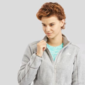 Blusa Fleece Feminina com Ziper MH120 PP / Cinza